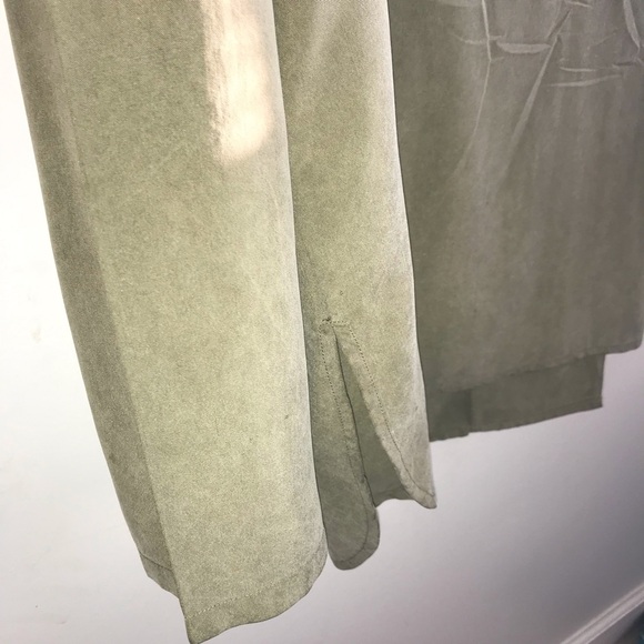 Saks Fifth Avenue Real Clothes 100% Silk Top & Slacks Set Size L See Desc/Measur - Picture 9 of 10